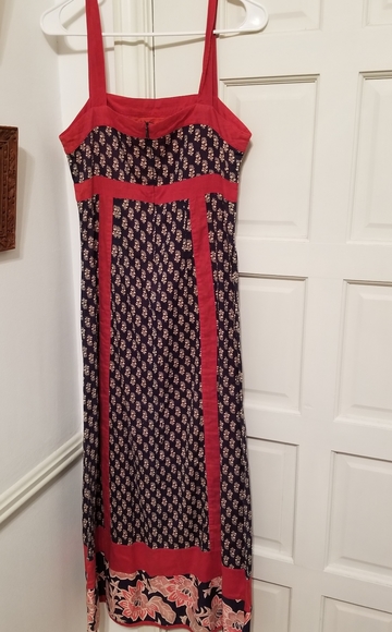 Vintagey Cotton Maxi dress M - Picture 1 of 6